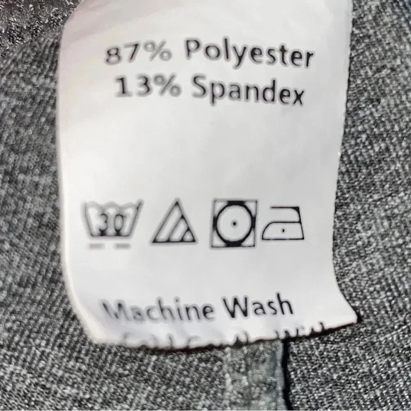 SHEIN 0XL Yoga Pants With Stretch Gray & Pink Stretch Waistband Stretchy Fabric - Picture 4 of 5